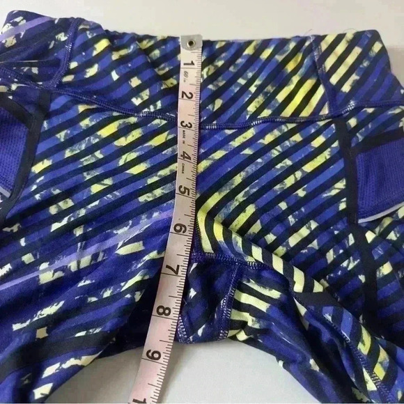 Athleta Blue Green Radical Stride Capri Leggings Women Size XXS Yoga Gym Active - Picture 13 of 14